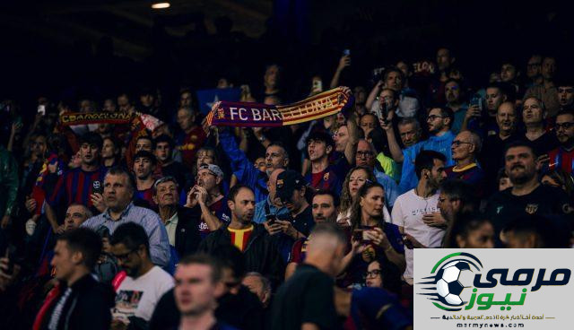 عدد الحضور الجماهيري في لقاء برشلونة وفينورد