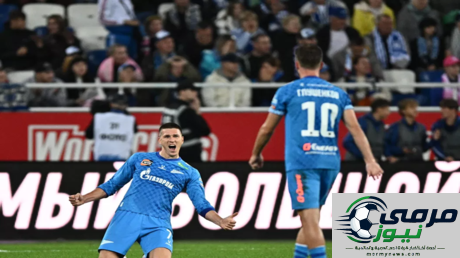 زينيت ينتزع فوزا ثمينا من ملعب بالتيكا ويرتقي للمركز الثالث في الدوري الروسي